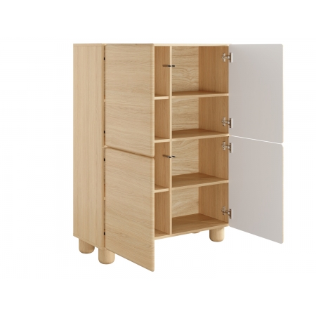 Komoda 100 cm 4-drzwiowa LUGO dąb vicenza
